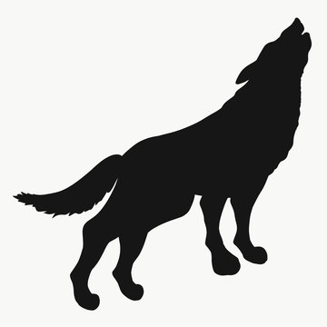 recommend clip art: Silhouette of the Howling Wolf