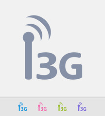 3G Network - Granite Icons. A professional, pixel-perfect icon designed on a 32x32 pixel grid and redesigned on a 16x16 pixel grid for very small sizes.