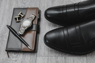 Businessman accessories. Man's style.