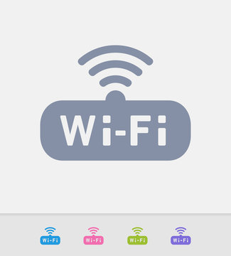 WiFi Badge - Granite Icons. A professional, pixel-perfect icon designed on a 32x32 pixel grid and redesigned on a 16x16 pixel grid for very small sizes.