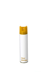 Air Freshener perfume can mockup on white background 