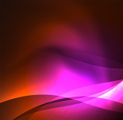 Illuminated neon waves