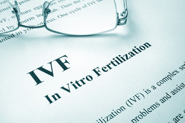 Document with title IVF (In Vitro Fertilization).