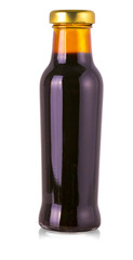 Soy sauce bottle isolated on white