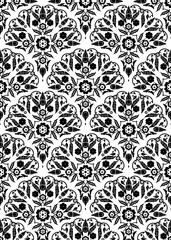 Muster mit Blumenornament