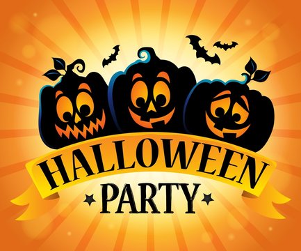 Halloween party sign topic image 5