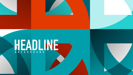 Business presentation geometric template