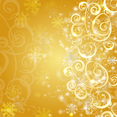 elegant christmas gold background