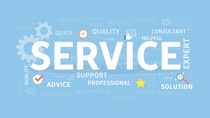 Service concept illustration.