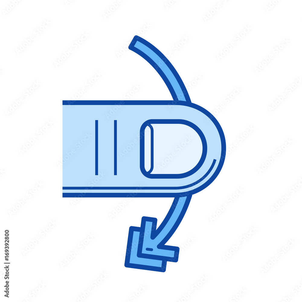 Poster cross-slide vector line icon isolated on white background. cross-slide line icon for infographic, we