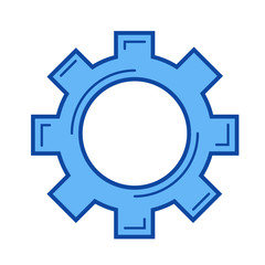 Payment options vector line icon isolated on white background. Payment options line icon for infographic, website or app. Blue icon designed on a grid system.