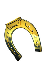 Ferro di Cavallo portafortuna, illustrazione 3d