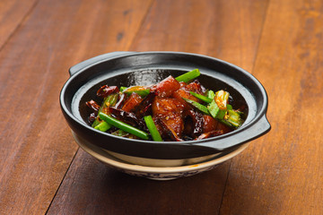 dry chilli ba kut teh , malaysian pork stew