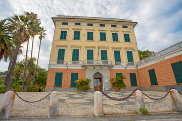 GENOA, (GENOVA), AUGUST 24, 2017 -  Villa Durazzo- Pallavicini Museum, in Genoa Pegli, Italy