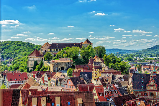 Schloss  Hohent&uuml;bingen Fachwerkhaus T&uuml;bingen Stadt