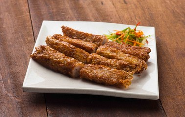 penang loh bak , spicy pork rolls
