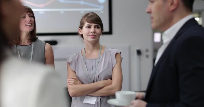 Business executives meeting at a networking event