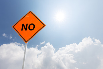 yes traffic sign in blue sunny sky