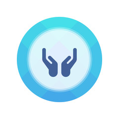 Obraz premium Paper Flat Cirlce Button