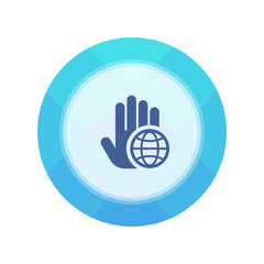 Paper Flat Cirlce Button