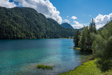The mountain lake in Alps, Austria