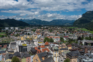 Fototapeta na wymiar The city Kufstein in Tyrol , Austria