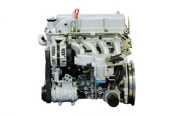 Fototapeta premium Car engine isolated