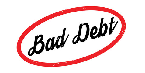Bad Debt rubber stamp. Grunge design with dust scratches. Effects can be easily removed for a clean, crisp look. Color is easily changed.