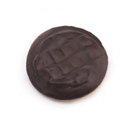 Chocolate Biscuits Isolated on White