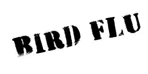 Bird Flu rubber stamp. Grunge design with dust scratches. Effects can be easily removed for a clean, crisp look. Color is easily changed.
