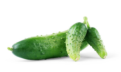 Cucumber isolated on white background