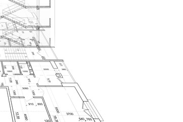 Background of architectural drawing