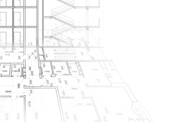 Background of architectural drawing