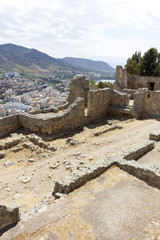 Fototapeta na wymiar Saracen fort in Cefalù, Italy