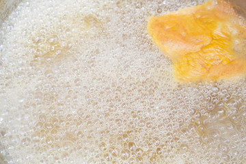 Boiling oil