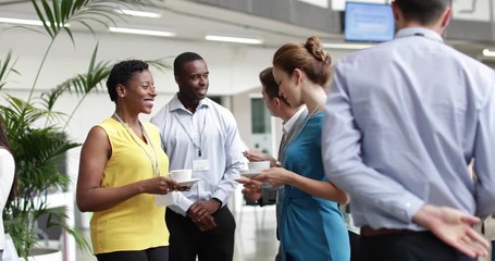 Female business executives meeting at a networking event