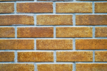 Background of red brick wall pattern texture.