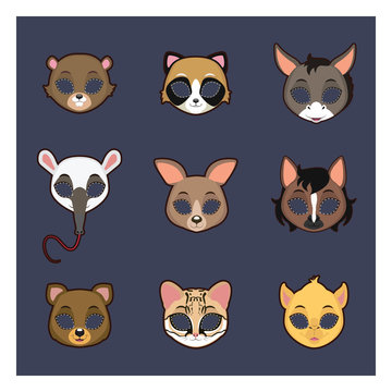 Collection of animal masks for Halloween and various festivities #2