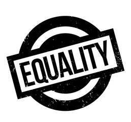 Equality rubber stamp. Grunge design with dust scratches. Effects can be easily removed for a clean, crisp look. Color is easily changed.