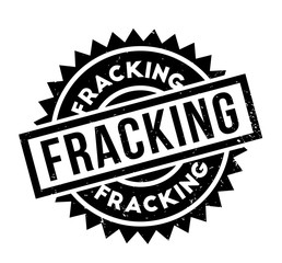 Fracking rubber stamp. Grunge design with dust scratches. Effects can be easily removed for a clean, crisp look. Color is easily changed.