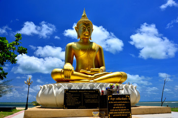 Buddha near ware memorial Baaan Nam Khem Takua pa Thailand