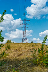 Power grid support against the background of nature