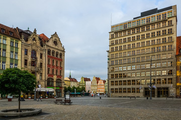 Main square in Wroclaw, Poland