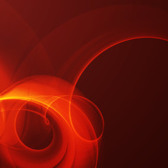 Abstract fire flames on a black background.