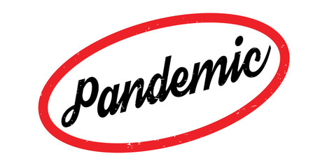 Pandemic rubber stamp. Grunge design with dust scratches. Effects can be easily removed for a clean, crisp look. Color is easily changed.