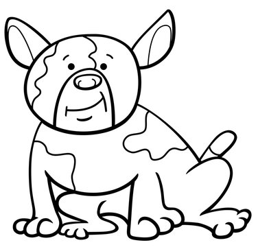 spotted dog cartoon coloring page
