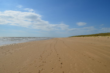Fototapeta na wymiar La plage de Saint Jean de Monts (Vendée - Pays de la Loire)