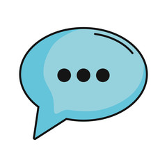 speech bubble icon over white background vector illustration