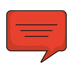 speech bubble icon over white background vector illustration