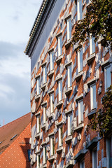 Detail of national library in ljubljana.